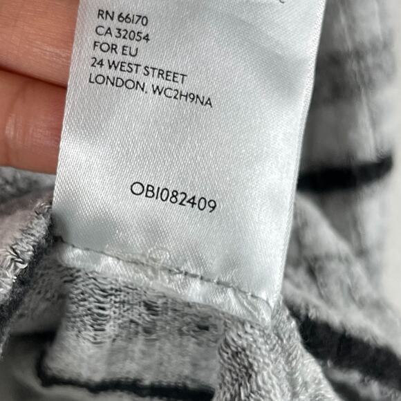 Anthropologie Saturday Sunday Pippa Hacci Top Womens Large Striped Cowl Neck - Picture 8 of 14